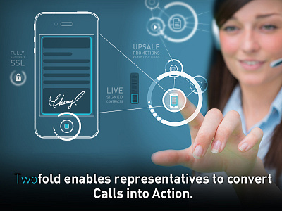 Twofold Data illustration :) action call center connection convertion digital iphone mobile representatives services ssl touch wireframe