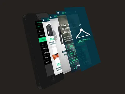Gentlemanish Site Sneak Peek clean flat gentlemanish interface layers menu navigation ui