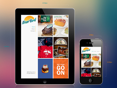 Neue York: Responsive Design ipad iphone mobile design portfolio responsive design simple user experience design user interface design
