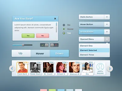 FB Game UI facebook game ui user interface ux