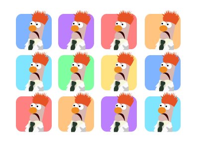Flat Design Beaker beaker beeker design flat design flat graphics graphic design muppet muppets science