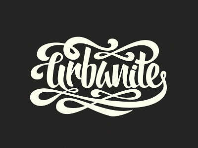 Urbanite calligraphy custom font hand drawn hand written lettering logo script type wear