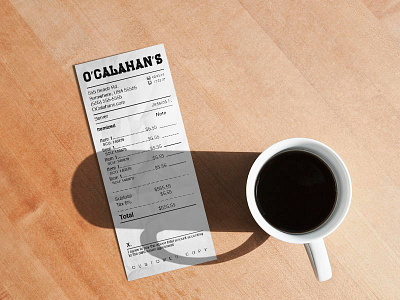 Receipt Playoff design grid layout receipt
