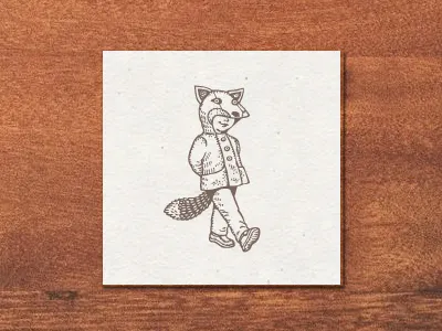 Lauren Colliver Photography - Card business card child fox illustration logo photography photography logo storybook whimsical