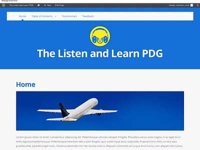The Listen And Learn PDG mockup web design wordpress