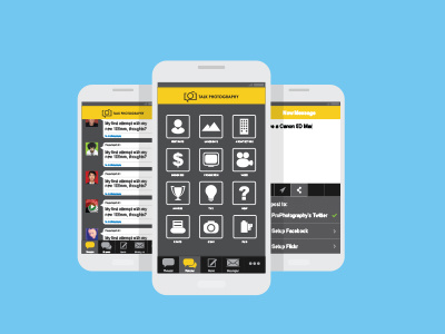 Talk Photo App app flat mobile