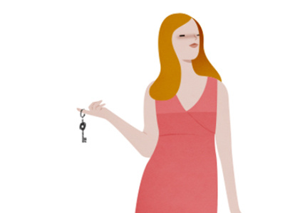 Keys illustration keys woman