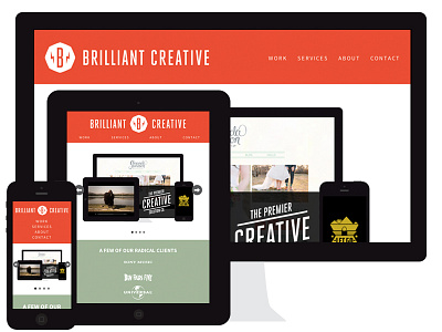 Brilliant Creative website brilliant creative devices flat responsive ui web