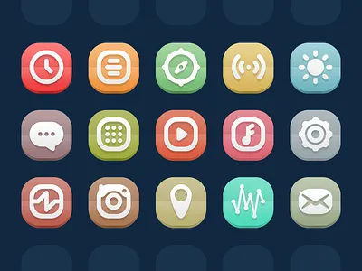 Iconset 01 flat icons