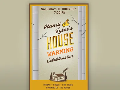 House Warming Invite illustration