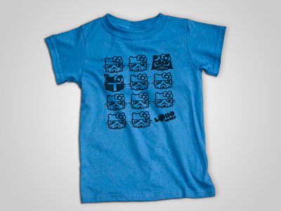 Hello Wars - Trooper Tee brand characters cutesy handmade hello kitty kawaii kids logo screen print star wars storm trooper tshirt
