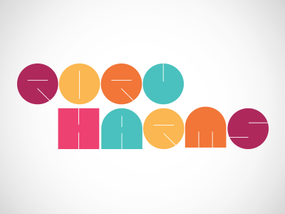 What's My Name ? bright lettering logotype