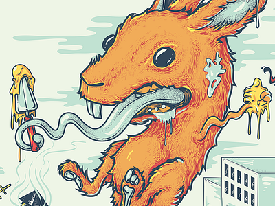 Rooftop Atelier atelier bunny color illustration illustrations rabbit vector