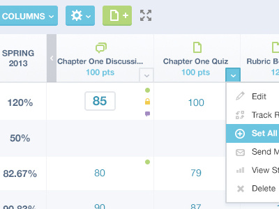 Table exploration flat product product design table ui ui design user interface design