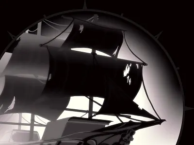 Marauders Ship boat illustration pirate ship