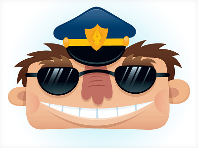 NEW Vector Patrol branding character logo police vector vonster