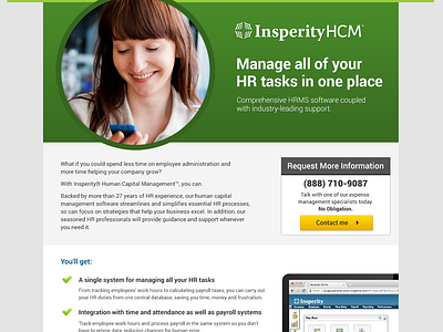 HCM Landing Page