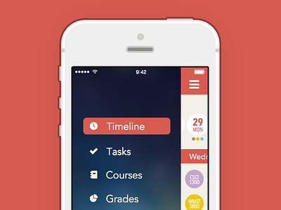 Varsity – Navigation college design flat interface ios iphone navigation school ui varsity