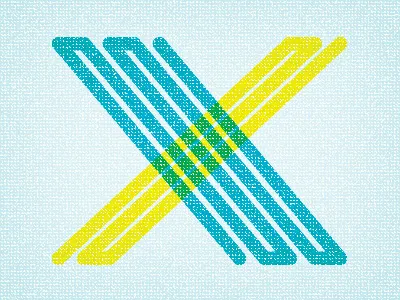 Alphabout - X alphabout lettering texture typography wire x