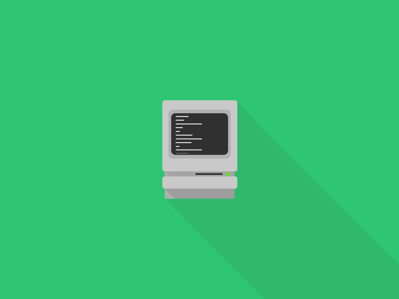 Flat Mac Computer animated animation computer design flat gif icon illustration mac video