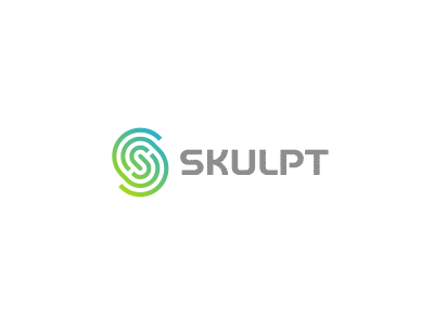 Skulpt revision alexwende branding fitness identity logo logodesign mark sculpture symbol tech technology typography