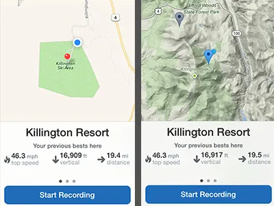 Maps change ios7 iphone maps ski snowboard