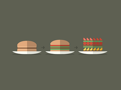 Moving Toward Healthier Eating design flat food grey hamburger meal vector