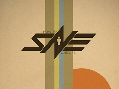 How to Save One Life branding logo poster