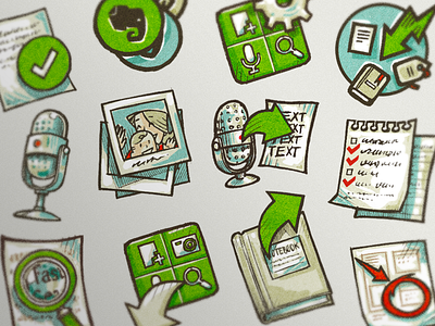 Sketchy Icons android evernote icon set