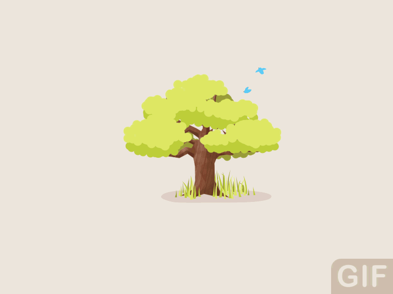 Example of Tree Of Seasons GIF
