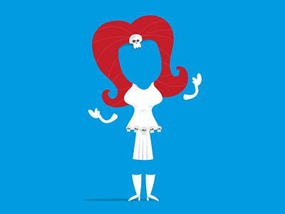 Mystique - chroma key scene cartoon vector