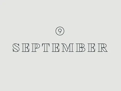 September Playlist classic clean design graphic modern serif simple text type typography