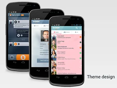 Theme android blue cupcake design night pink sky theme ui