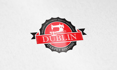 Dublin Carpet Binding Logo apparel apparel logo binding logo business logo carpet design carpet logo clothing clothing logo custom logo graphic design logo logo branding logo designer minimal logo modern logo sewing logo sewing machine