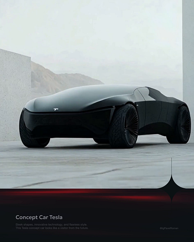 The Tesla Concept Car is the embodiment of the future on wheels. 3d animation branding cars graphic design logo motion graphics ui