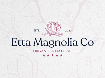 🌺 Etta Magnolia Co. brand designer branding flower flower shop flowers flowers logo logo logo designer logo ideas logo maker logos