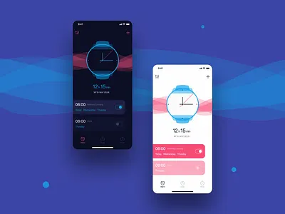 Dual Mode Alarm UI – Light & Dark Aesthetic alarmapp app design cleanui clockapp dailyplanner darkmode design concept designinspiration flatdesign lightmode minimaldesign mobiledesign modernui productdesign smartalarm timemanagement ui uidesign uiux uxdesign