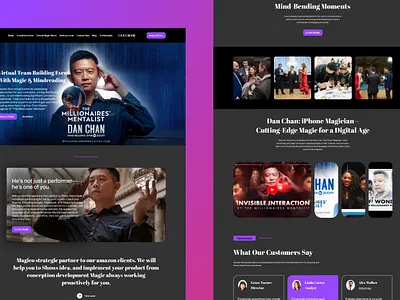 Magic and Mindreading branding design illustration typography ui ux