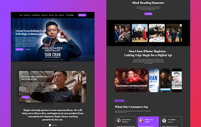 Magic and Mindreading branding design illustration typography ui ux