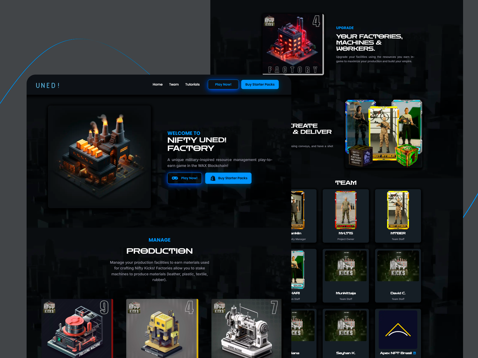 Nifty UNED Landing Page