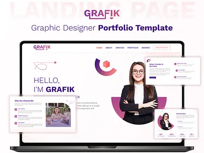 GRAFIK – Graphic Designer Portfolio Website Template bootstrap bootstrap template css3 design designer designer portfolio designer portfolio website designtocodes grafik graphic designer graphic designer portfolio one page personal personal portfolio personal portfolio website portfolio portfolio website portfolio website template showcase ui