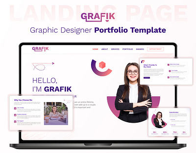 GRAFIK – Graphic Designer Portfolio Website Template bootstrap bootstrap template css3 design designer designer portfolio designer portfolio website designtocodes grafik graphic designer graphic designer portfolio one page personal personal portfolio personal portfolio website portfolio portfolio website portfolio website template showcase ui