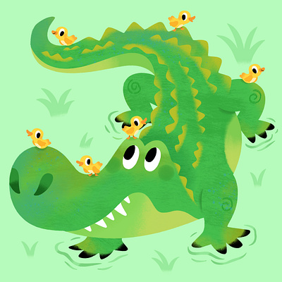 🐊 🐥 animal animals chicken crocodile cute kidlit toddler