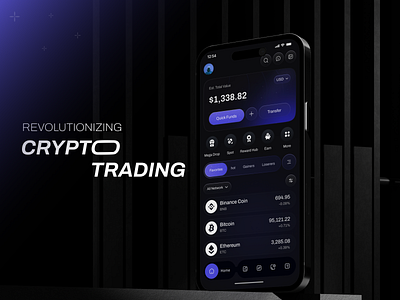 Crypto Trading App - Keystone bitcoin crypto crypto app crypto trading defi finance fintech mobile app trading trading app trading app design uiux