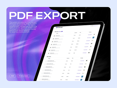 Export Data to PDF for Easy Management animation data data export design document export export export pdf pdf pdf design pdf file print product design report ui ui design ux ux design ux feature web design website