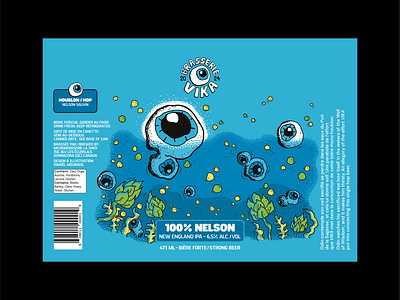 Beer can - Vika - 100% Nelson beer can beer can label beer design beer packaging branding brasserie vika brewery graphic design illustration illustration design ipa logo new england ipa odin packaging packaging design vika brewery