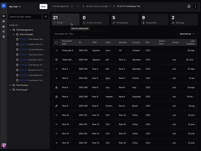 Dark Mode Table app complex app data figma table ui