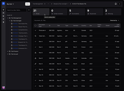 Dark Mode Table app complex app data figma table ui