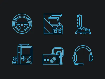 Jeux Vidéos icon illustration video game