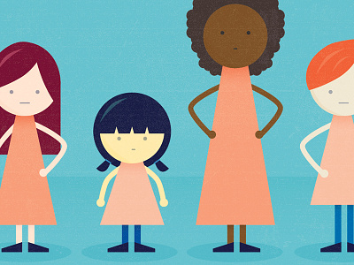 [WIP] Girl Illustrations childrens illustration stick figures women